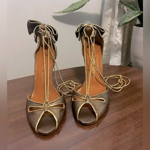 Miss Sixty Bow Detail Lace Heels